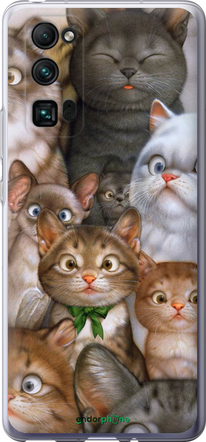 

Силіконовий чохол "Коти" для Huawei Honor 30 Pro