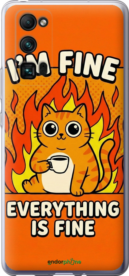 Силиконовый чехол Funny Cat для Huawei Honor 30 Pro - 6786u-1920 изображение 