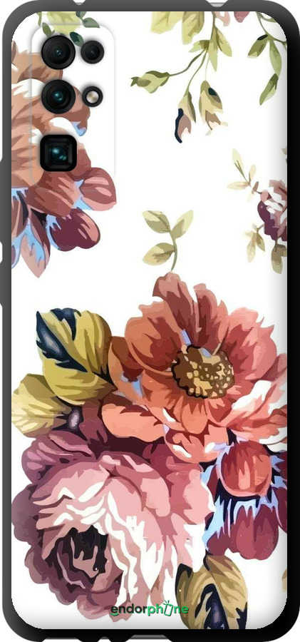 TPU чехол Vintage flowers для Huawei Honor 30 - 4333b-1921 изображение 