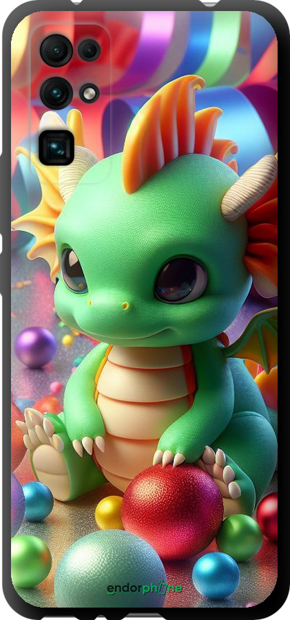 TPU чехол Веселый дракончик для Huawei Honor 30 - 5812b-1921 изображение 