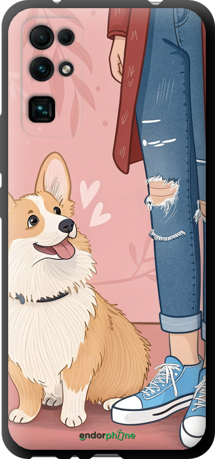 TPU чехол Корги 3 для Huawei Honor 30 - 6707b-1921 изображение 