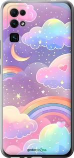 Силіконовий чехол Хмари та веселка для Huawei Honor 30 - 6312u-1921 изображение 