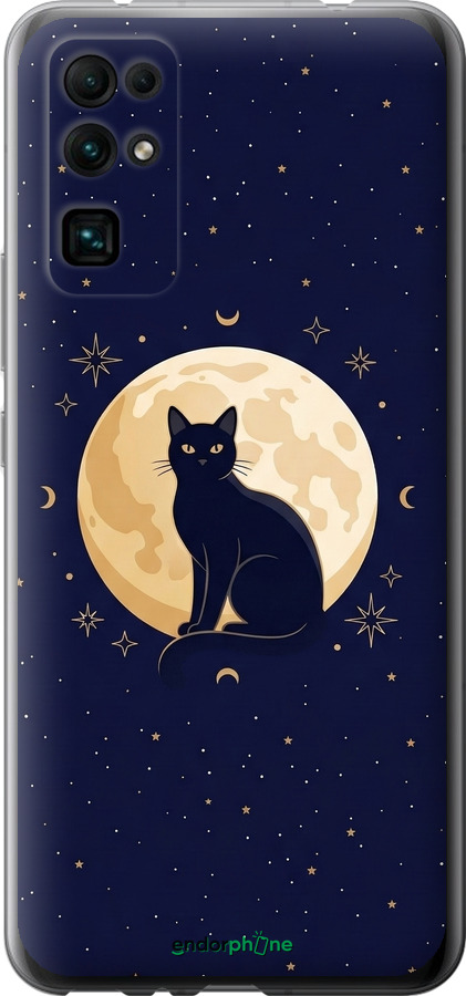 Силиконовый чехол Cute Cat Celestial/Witchy для Huawei Honor 30 - 6787u-1921 изображение 