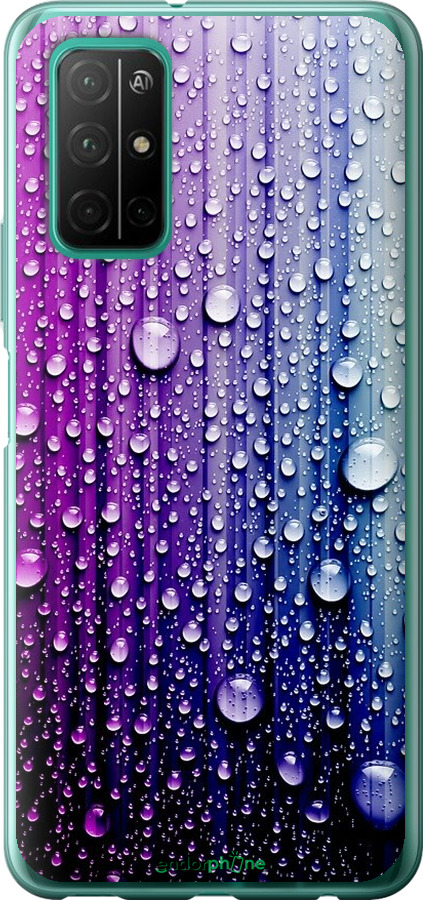 

Силіконовий чохол "Краплини води" для Huawei Honor 30S, Синій