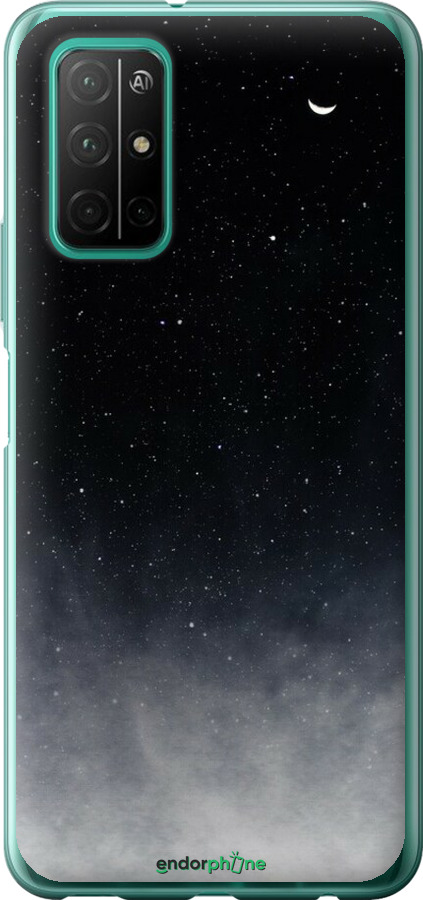 Силіконовий чехол Голубые облака, Голубая луна для Huawei Honor 30S - 6396u-1897 изображение 