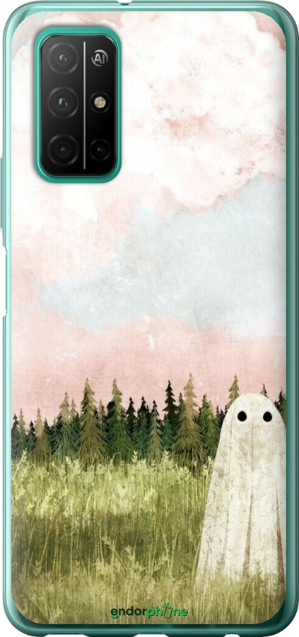 Силиконовый чехол Привидение для Huawei Honor 30S - 6401u-1897 изображение 