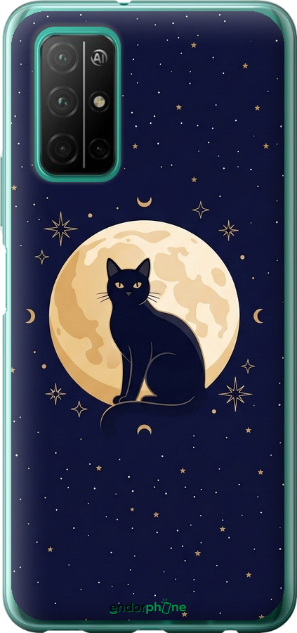 Силиконовый чехол Cute Cat Celestial/Witchy для Huawei Honor 30S - 6787u-1897 изображение 