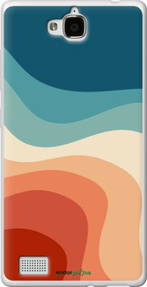 Силиконовый чехол В стиле ретро с волнами для Huawei Honor 3C - 6531u-307 изображение 
