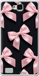 Силиконовый чехол Coquette Ribbons Dark Coquette для Huawei Honor 3C - 6767u-307 изображение 