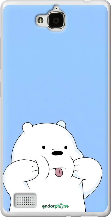 Силіконовий чехол Милий ведмедик для Huawei Honor 3C - 6357u-307 изображение 