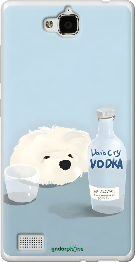 Силіконовий чехол Пес водка для Huawei Honor 3C - 6368u-307 изображение 