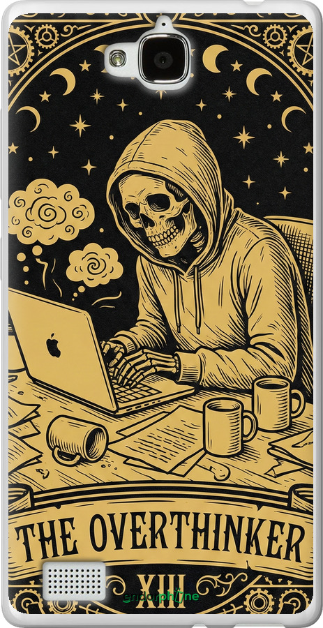 Силиконовый чехол The Overthinker для Huawei Honor 3C - 6774u-307 изображение 