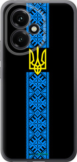 Силиконовый чехол Тризуб в вышиванке для Huawei Honor 400 5G - 1158u-4017 изображение 