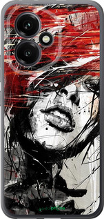 Силиконовый чехол Лицо девушки для Huawei Honor 400 5G - 1162u-4017 изображение 