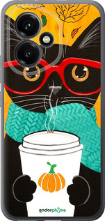 Силиконовый чехол Осенний кот для Huawei Honor 400 5G - 4026u-4017 изображение 