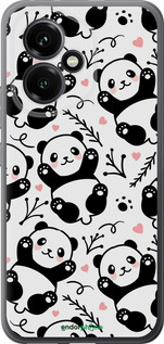 Силиконовый чехол Панды для Huawei Honor 400 5G - 4318u-4017 изображение 