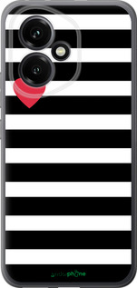 Силиконовый чехол Черно-белые полосы для Huawei Honor 400 5G - 4461u-4017 изображение 