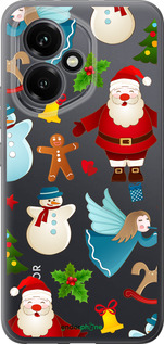 Силиконовый чехол Новогодний 1 для Huawei Honor 400 5G - 4614u-4017 изображение 