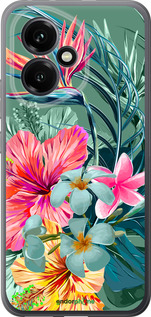 Силиконовый чехол Тропические цветы v1 для Huawei Honor 400 5G - 4667u-4017 изображение 