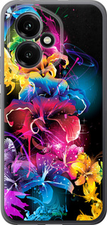 Силиконовый чехол Абстрактные цветы для Huawei Honor 400 5G - 511u-4017 изображение 