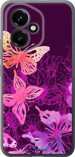 Силиконовый чехол Бабочки v2 для Huawei Honor 400 5G - 5475u-4017 изображение 