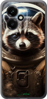 Силиконовый чехол Raccoon austronaut для Huawei Honor 400 5G - 5581u-4017 изображение 