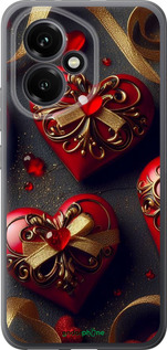 Силиконовый чехол Сердечки v4 для Huawei Honor 400 5G - 5834u-4017 изображение 