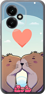 Силиконовый чехол Капибара любовь для Huawei Honor 400 5G - 6027u-4017 изображение 
