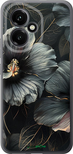 Силиконовый чехол Черные цветы для Huawei Honor 400 5G - 6031u-4017 изображение 