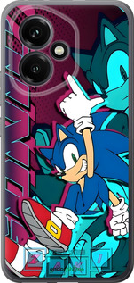 Силиконовый чехол Соник для Huawei Honor 400 5G - 6284u-4017 изображение 