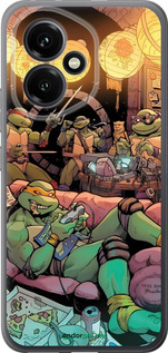 Силиконовый чехол Черепашки нинзя для Huawei Honor 400 5G - 6346u-4017 изображение 
