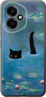 Силіконовий чехол Із зображенням кота та водяної лілії Monet для Huawei Honor 400 5G - 6519u-4017 изображение 