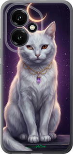 Силиконовый чехол Mystic White Cat Gothic Dark Purple Gold для Huawei Honor 400 5G - 6805u-4017 изображение 