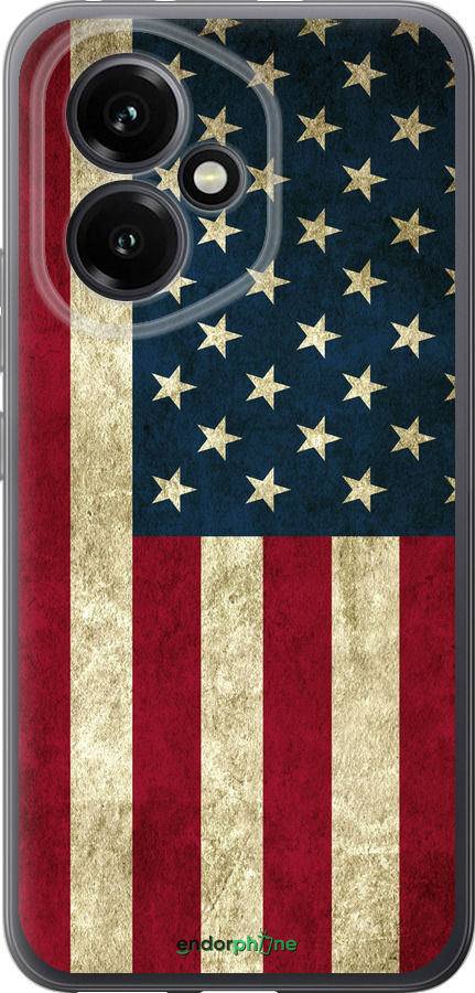 Силиконовый чехол Флаг США для Huawei Honor 400 5G - 395u-4017 изображение 