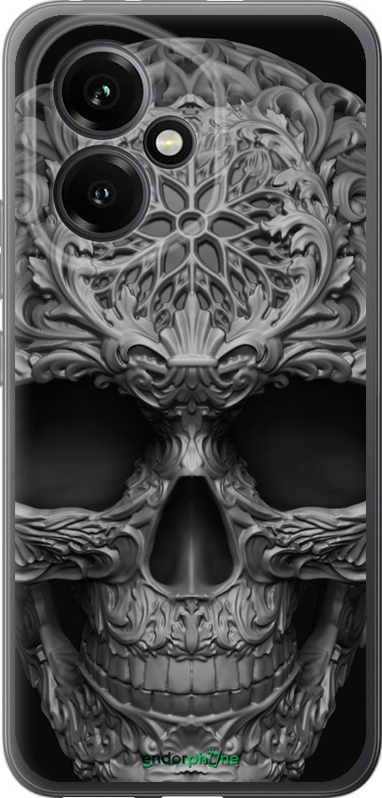 Силиконовый чехол skull-ornament для Huawei Honor 400 5G - 4101u-4017 изображение 