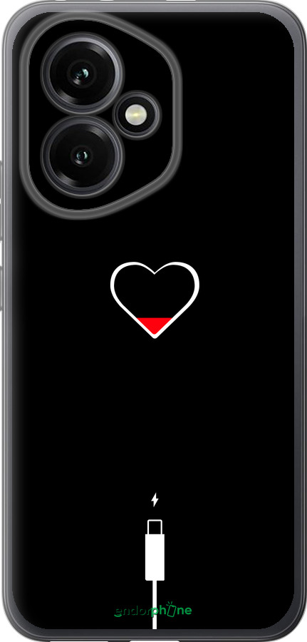 Силіконовий чехол Підзарядка серця для Huawei Honor 400 5G - 4274u-4017 изображение 