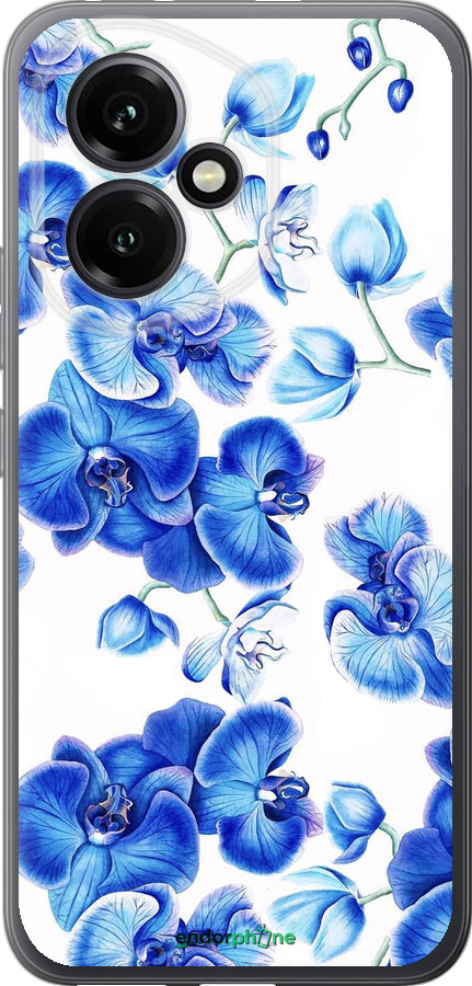 Силиконовый чехол Голубые орхидеи для Huawei Honor 400 5G - 4406u-4017 изображение 