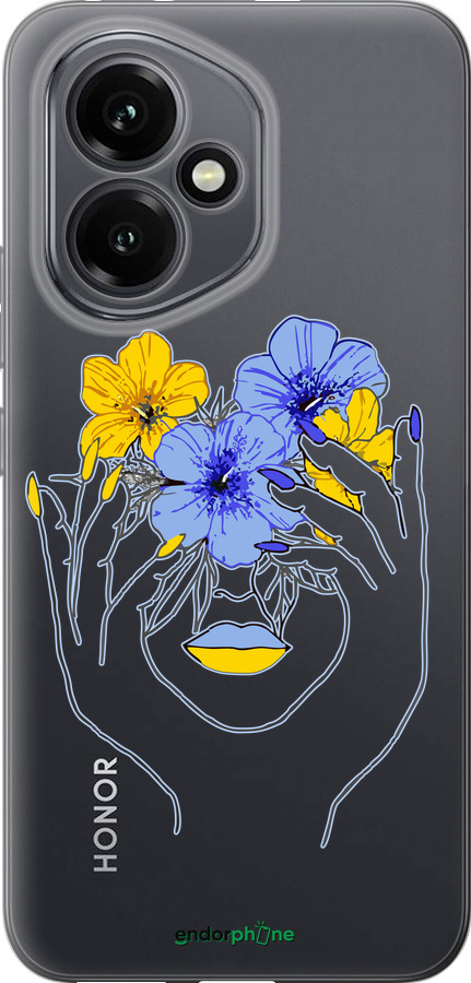 Силиконовый чехол Девушка v4 для Huawei Honor 400 5G - 5276u-4017 изображение 