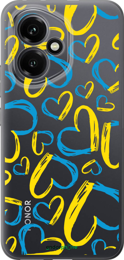 Силиконовый чехол Сердца UA для Huawei Honor 400 5G - 5292u-4017 изображение 