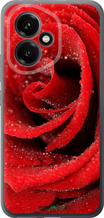 Силиконовый чехол Красная роза для Huawei Honor 400 5G - 529u-4017 изображение 