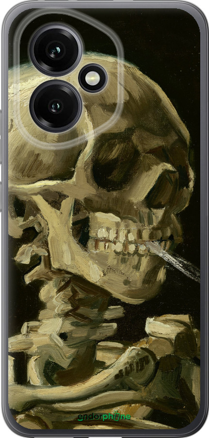 Силиконовый чехол Винсент Ван Гог. Череп для Huawei Honor 400 5G - 5544u-4017 изображение 