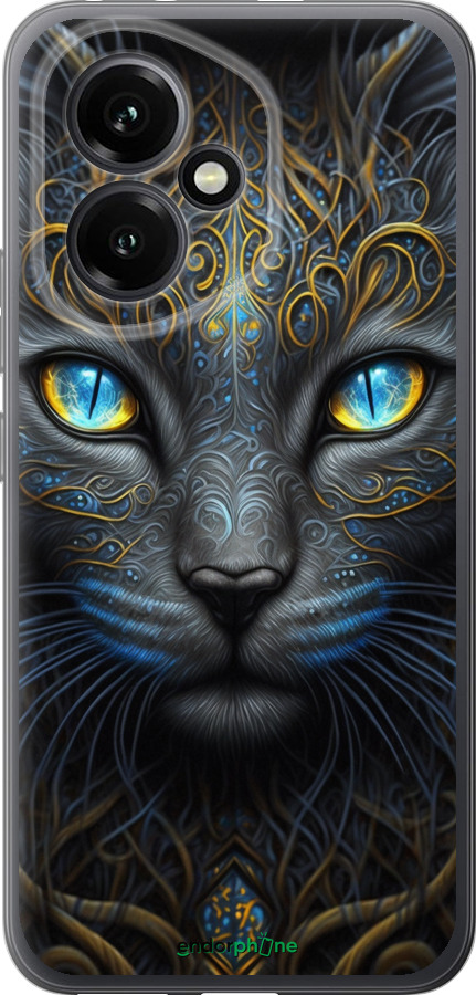 Силиконовый чехол Кошка для Huawei Honor 400 5G - 5548u-4017 изображение 