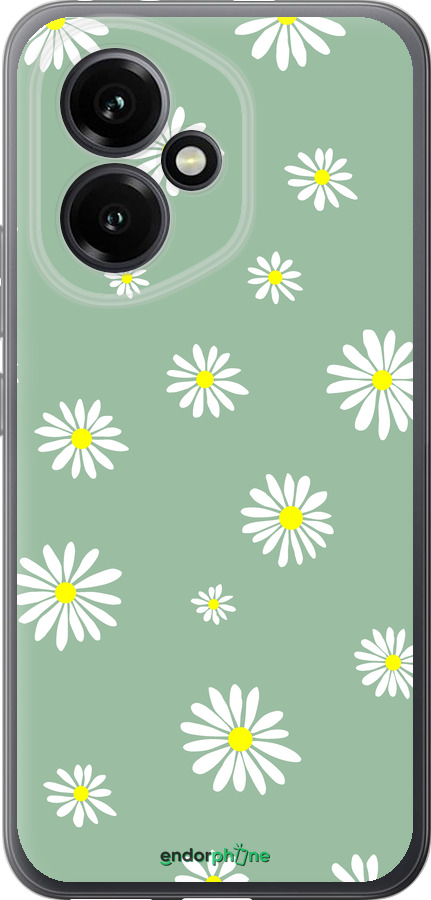 Силиконовый чехол Ромашки v4 для Huawei Honor 400 5G - 5603u-4017 изображение 