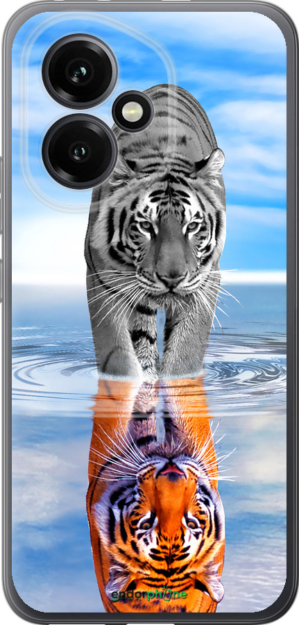 Силіконовий чехол Тигр для Huawei Honor 400 5G - 6016u-4017 изображение 