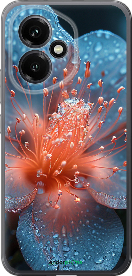 Силиконовый чехол Роса на цветке для Huawei Honor 400 5G - 6039u-4017 изображение 