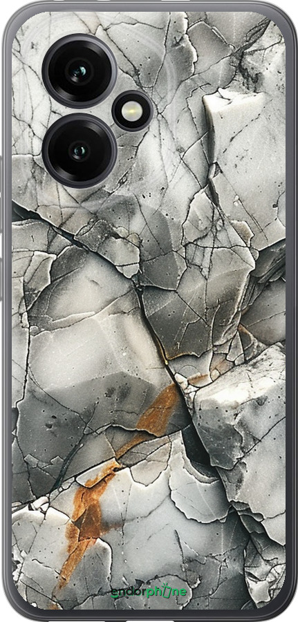 Силиконовый чехол Серый мрамор для Huawei Honor 400 5G - 6041u-4017 изображение 