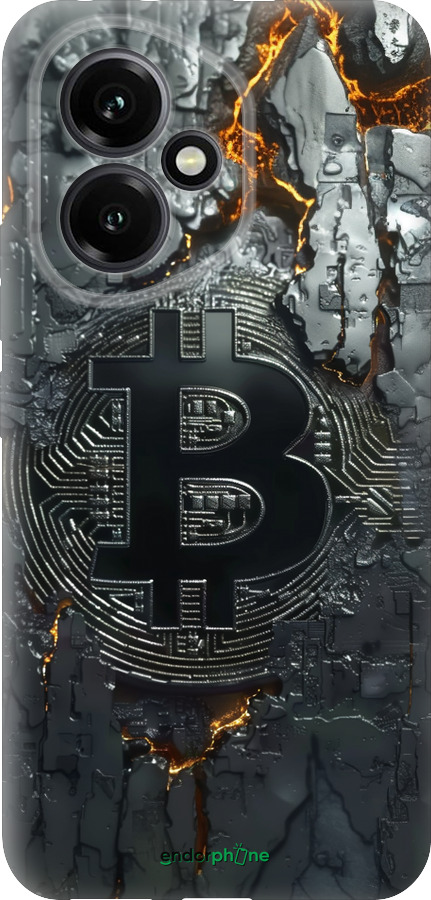 Силиконовый чехол Раскаленный биткойн для Huawei Honor 400 5G - 6091u-4017 изображение 