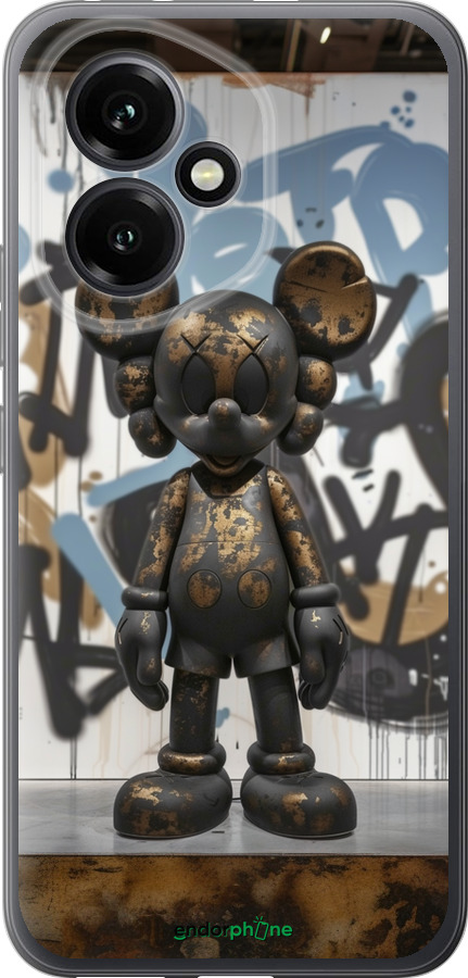 Силиконовый чехол Bronze kaws v2 для Huawei Honor 400 5G - 6098u-4017 изображение 