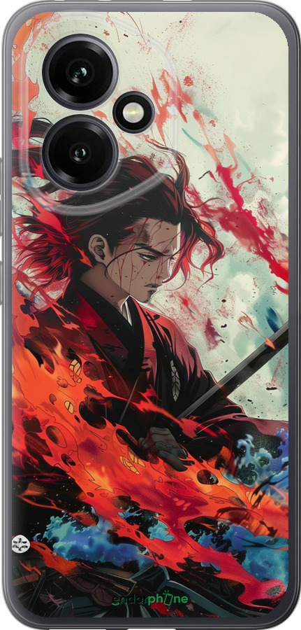 Силиконовый чехол Битва стихий для Huawei Honor 400 5G - 6110u-4017 изображение 