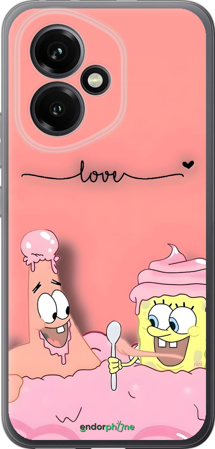 Силиконовый чехол Спанч Боб для Huawei Honor 400 5G - 6282u-4017 изображение 